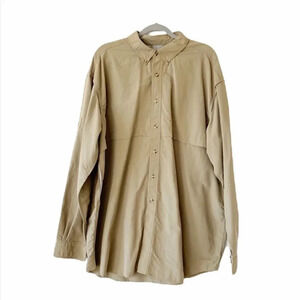 LL Bean Ventilated Upland Shirt Tan Long Sleeve Mens XXL Tall Wicking‎ New Tags